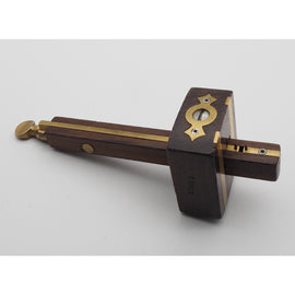 Basically Unused Rosewood & Brass Mortise Gauge