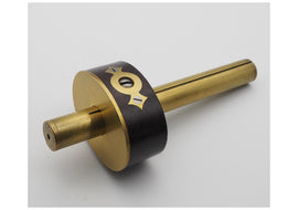 Superb Ebony & Brass Oval Mortise Gauge