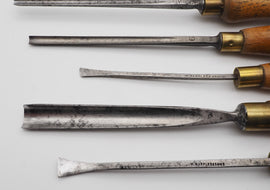 5 Good Small William Marples Carving Gouges