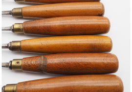 Good Set of 6 Carving Chisels by M & C of London