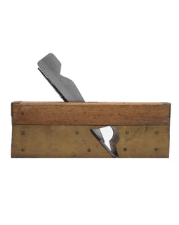 Decorative Beech and Brass Skew Rebate Plane