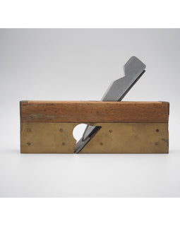 Decorative Beech and Brass Skew Rebate Plane