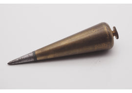 4 1/2" Long Conical Brass Plumb Bob